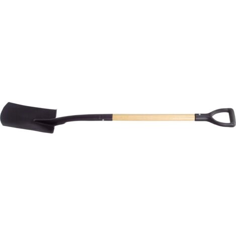 Stocker Pelle large en acier avec manche en bois