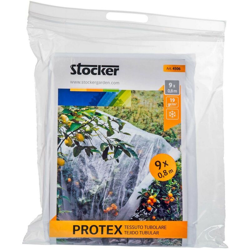 Stocker - Protex Tissu tubulaire blanc 0,8 x 9 m 19 gr