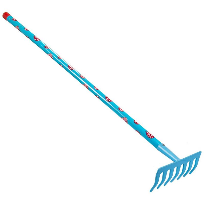 Stocker - Râteau 78 cm 7 dents couleur bleu kids garden