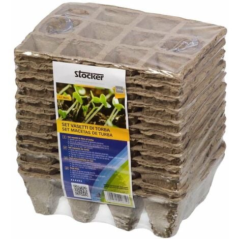 Stocker Set vasetto in fibra di torba 12 x 16 x h6 cm