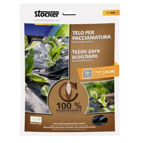 Stocker Telo per pacciamatura biodegradabile 0,80 x 10 m