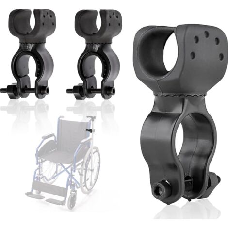 Stockhalter – Stockhalter – 3 Stück – für Mobilitätsroller, Rollstühle, Fahrradwanderer – universeller Stockhalter