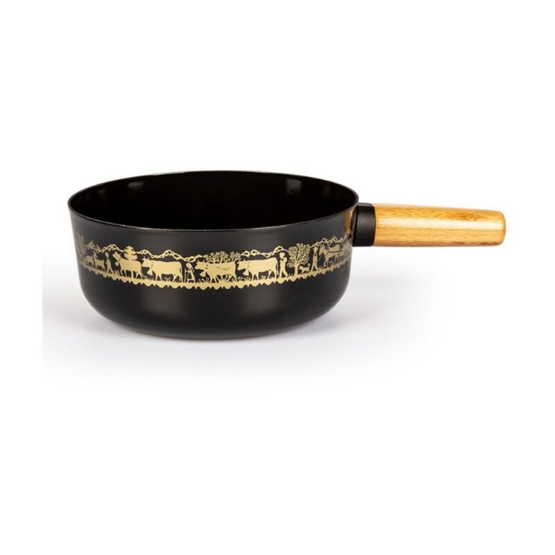 Stöckli - Caquelon en acier émaillé 23cm noir - Stockli - 7423.14HAA