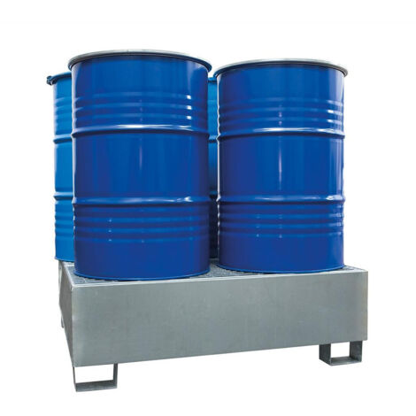 Stockman - Bac de rétention en acier galvanisé capacité 440 L 4 fûts - BRG4