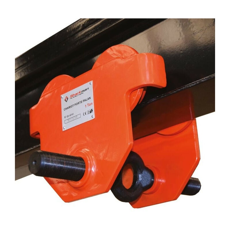 Chariot porte palan manuel mise en place rapide 3T 74-220mm - PT30-A - Stockman