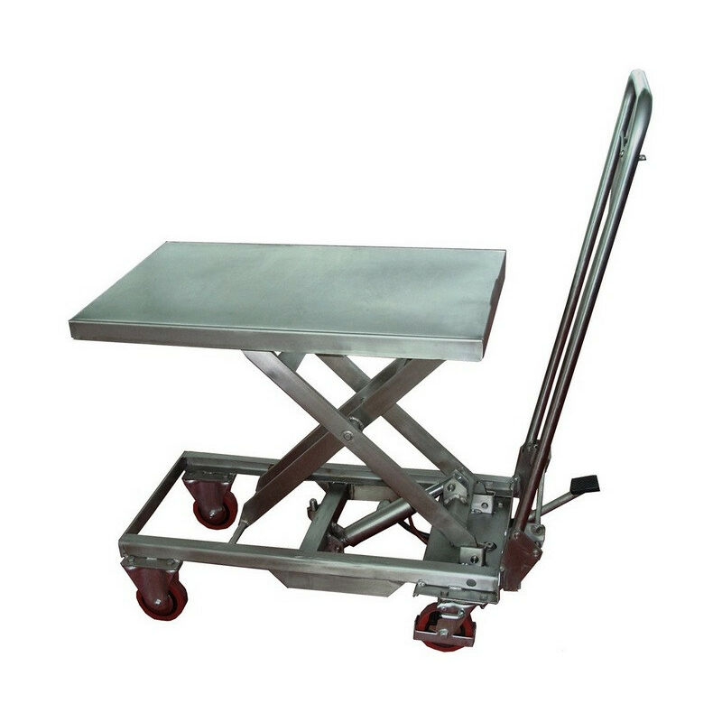 Stockman - Table élévatrice manuelle inox 304 100Kg - MH-V10