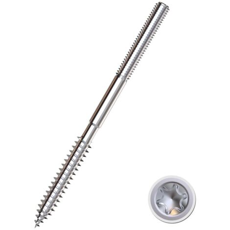 Stockschraube M10 x 140 mm TX25 verzinkt Schraube Holzschraube TX Schraubstift