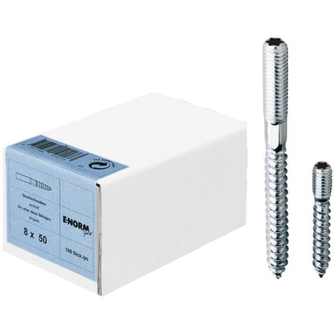 E-NORMPRO Stockschrauben mit 6-kant Schlüsselfläche verzinkt 8x100mm TX-25