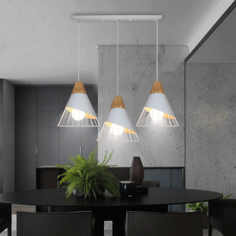 Stoex – Lampe à suspension rétro en métal 60W – Longueur 25 cm, hauteur 30 cm – Éclairage décoratif pour salons et bureaux