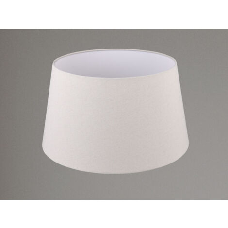 Stoff Lampenschirm NELDE Creme Weiß für E27 Stehleuchten Gestelle, Ø 50cm groß