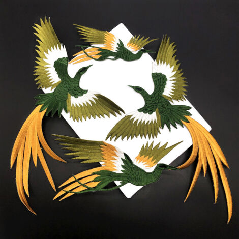 Stoffaufkleber mit Phönix-Vogel-Motiv