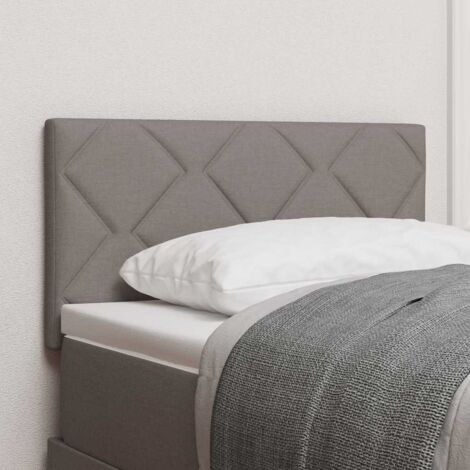 Stoffkopfteil mit Kopfteil Taupe 80 cm Stoff vidaXL