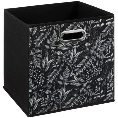 Stoffkorb 31x31cm schwarz mit mix n modul-motiven - 5five
