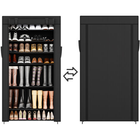 Stoffschrank Schuhschrank mit 9 Ebenen, Vliesstoff Schuhaufbewahrung Breite 85 cm, Schuhständer Platzsparend, 36 Paar Schuhe