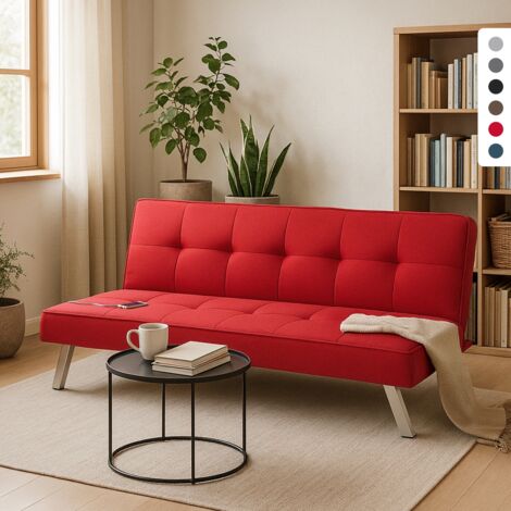 Stoffsofa mit Usb-Anschluss und Metallbeinen Im Astralis-Design | Farbe: Rot