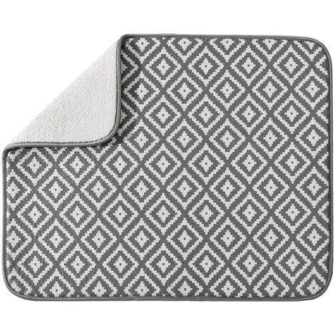 2 Pack XXL Dish Drying Mats for Kitchen Counter, 24 x 17 inch Microfiber  Dish