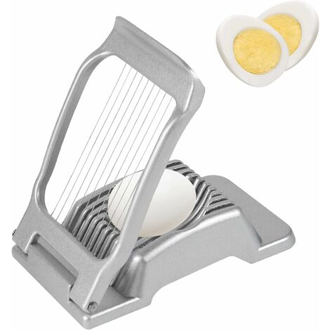 BIBURY Slicer for Hard Boiled Eggs, Egg Cutter Heavy Duty for Strawberry  Mushroom Soft Fruit, Stainless Steel Wire with 3 Slicing Styles, Easy to