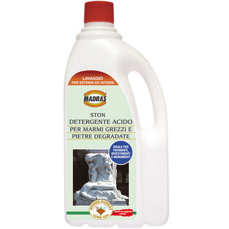 STON MADRAS DETERGENTE ACIDO PER MARMI GREZZI E PIETRE LT.1