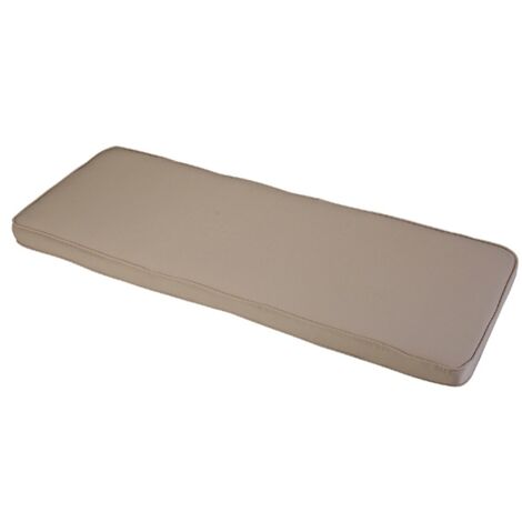Stone 3 Seater Bench Outdoor Garden Furniture Cushion - L141 x W48 x H4 cm