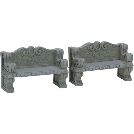 Stone Bench, Set Of 2 - LEMAX COD. 74612