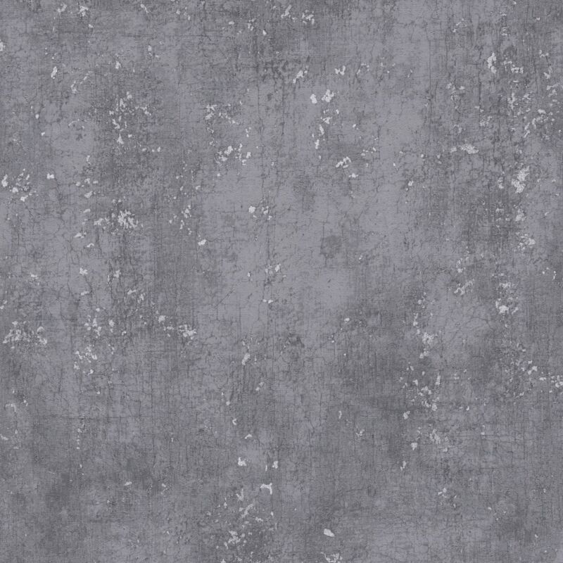 Profhome - Stone Tile Wallpaper Wall 378403 Non-woven Wallpaper Slightly Textured Stone Look Matt Anthracite 5.33 M2 (57 Ft2)