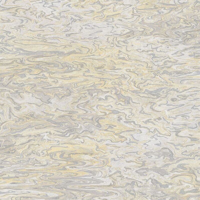 Stone tile wallpaper wall Profhome 383582 hot embossed non-woven wallpaper slightly textured stone look shimmering beige cream golden yellow grey