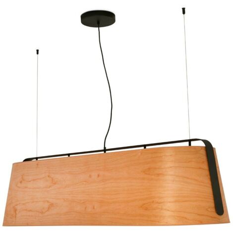 STOOD 5L Colgante negro y madera