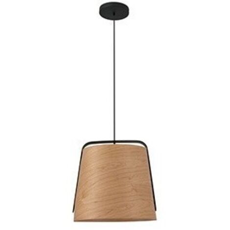 STOOD Colgante negro y madera
