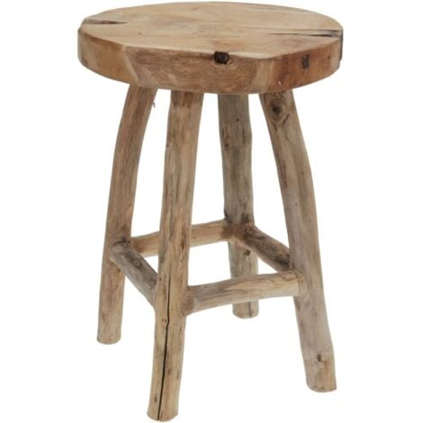 MM_UNVERIFIED_BRAND Stool 42 cm Teak Wood H&S Collection