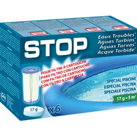Stop aguas turbias para piscinas de filtro de cartucho Gre