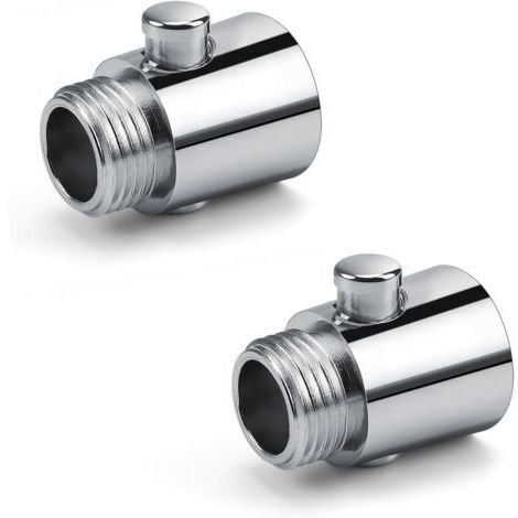Stop Douche, 2 Pièces Robinet D'arrêT du Pommeau de Douche G1/2, Economiseur D'eau pour Douche Fabriqué en Matériau ABS de Haute qualité, Convient pour La Cuisine ou La Douche