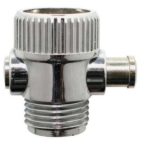 Stop douche - DISFLEX - V05C - Laiton chromé - Mâle 1/2'' - Femelle 1/2''