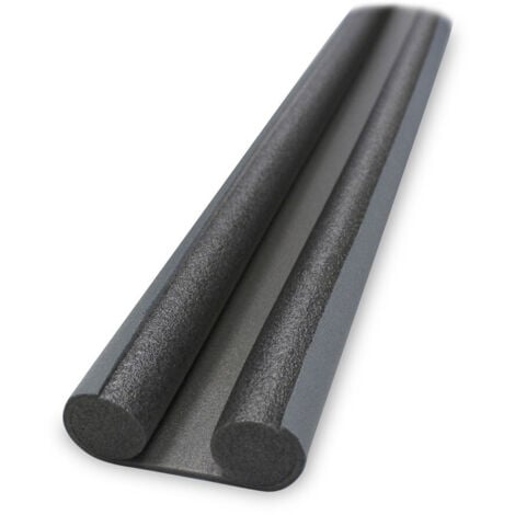 GEKO Stop froid bourrelet double, bas de porte, 95cm recoupable