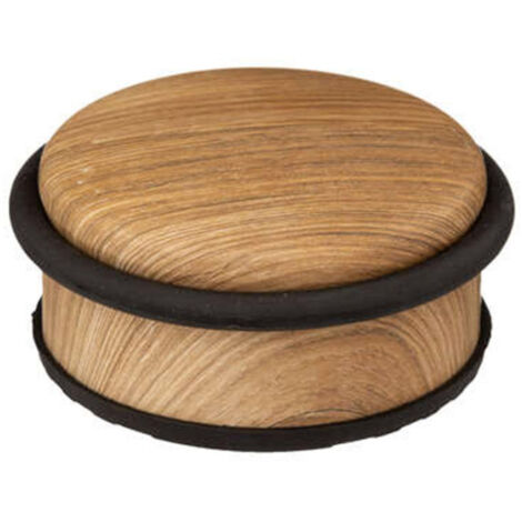 Stop Porte en Métal "Bas" 10cm Naturel & Noir