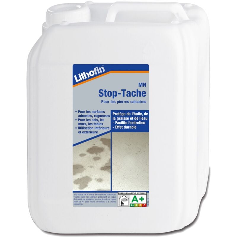 Mn Stop-tache 5 l - Traitement Anti-taches Pierre Calcaire - Lithofin