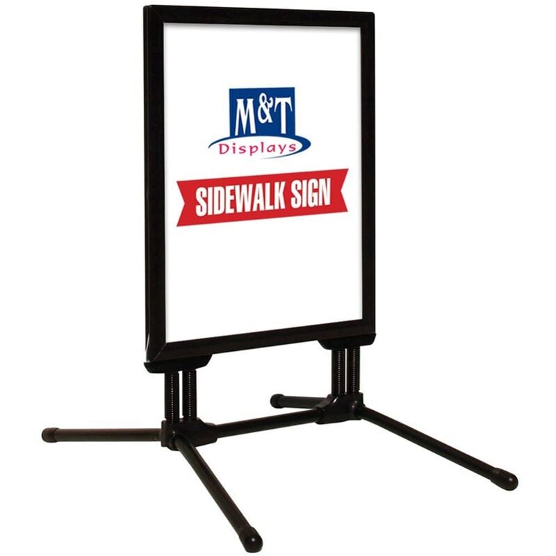 Stop trottoir extérieur swing pro couleur Noir format B2 (50 x 70 cm) - Panneau d'affichage extérieur