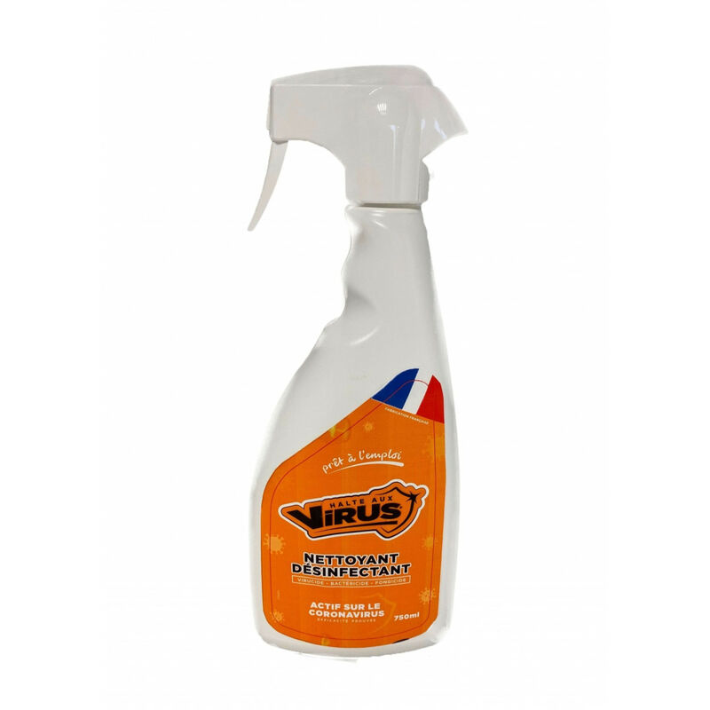 Bactericidal cleaner for all surfaces - Venteo - Orange - Adult - Virucide and fungicide treatment cleaner - 750ml