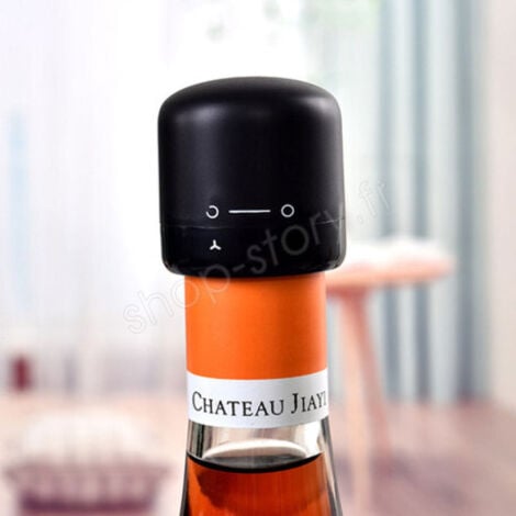 SHOP-STORY STOPPER : Bouchon Hermétique pour Bouteille de Vin ou Champagne