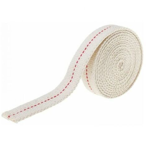 Stoppino per lampada in cotone da 4 metri (bianco), stoppini di ricambio per lanterne con bruciatore per lampade a olio