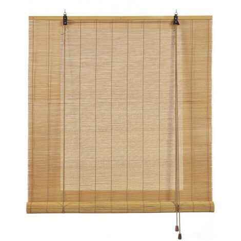 Stor roll up bambou ocre poignée 150x175cm