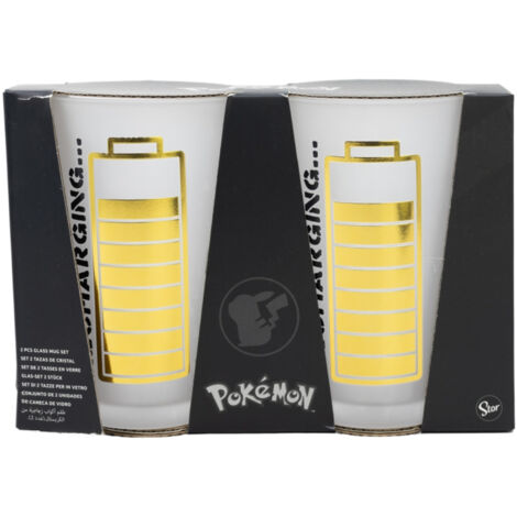 Stor Set de 2 Tassen de Wasser de Kristall de 490 ml de Pokemon