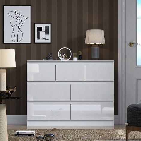 Stora Modern Merchant Chest - White Gloss
