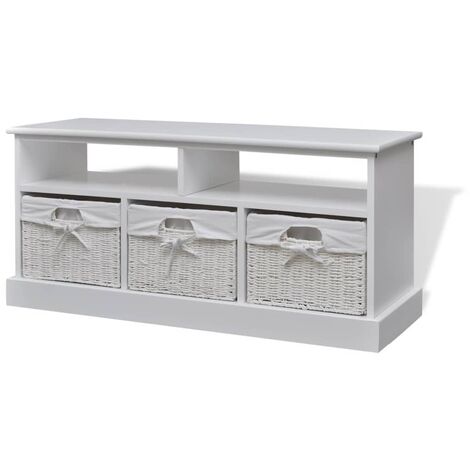 main image of "Storage Bench Aarau White - White"