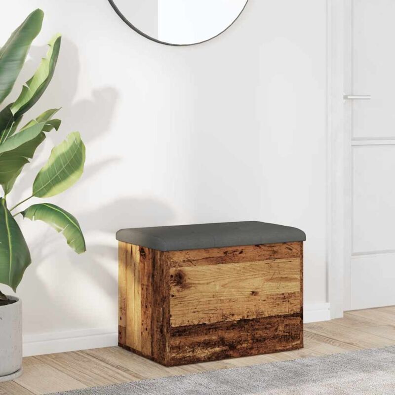 Vidaxl - Storage Bench Old Wood 62x42x45 Cm Engineered Wood
