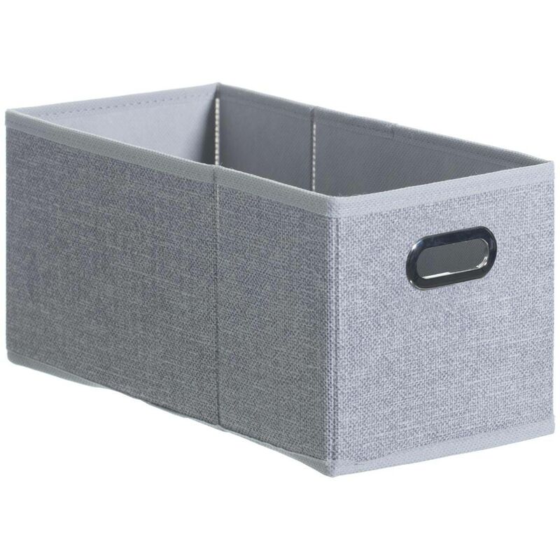 5five Simply Smart - Cestino in tessuto screziato grigio chiaro mix n modul 15x31cm - 5five