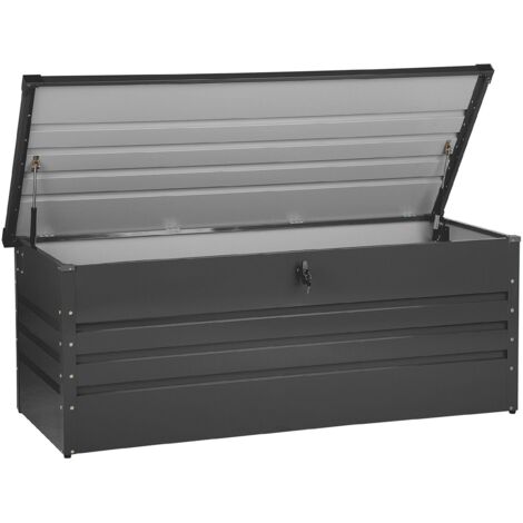 Storage Box CEBROSA 165 cm 70 cm Graphite Grey