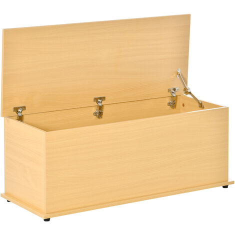 Storage Box Chest With Lid Ottoman Storage Keepsake Cabinet Chipboard Burlywood