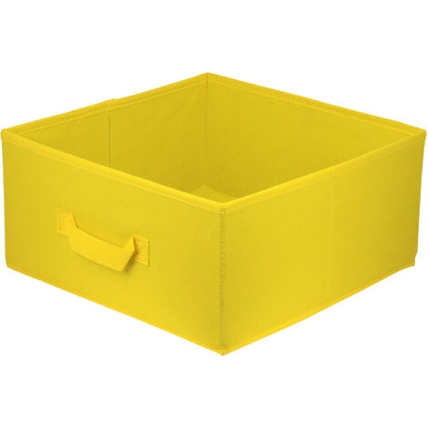 Storage Box  faltbare Aufbewahrung Boxen 31 x 31 x 15 cm  Gelb  1 stück