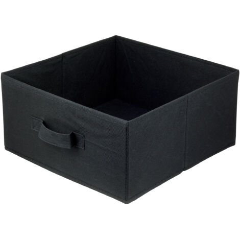 Storage Box faltbare Aufbewahrung Boxen 31 x 31 x 15 cm Schwarz 1 stück