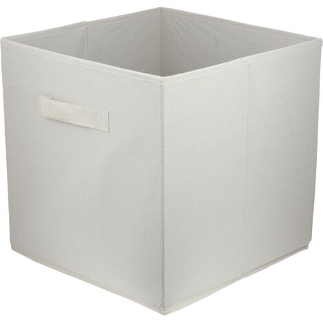 Storage Box  faltbare Aufbewahrung Boxen 31 x 31 x 31 cm  cremig  1 stück